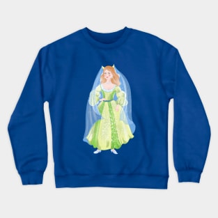 fairy princess, cartoon, milking children illustration Crewneck Sweatshirt